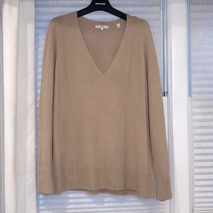 Vince Marled Wool & Cashmere Blend V Neck L